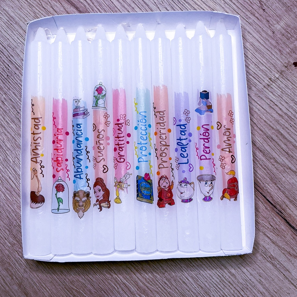 Bella y la Bestia Velas