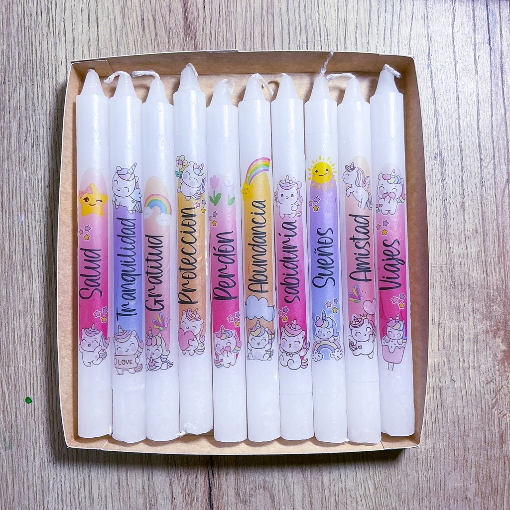 Unicornios Velas