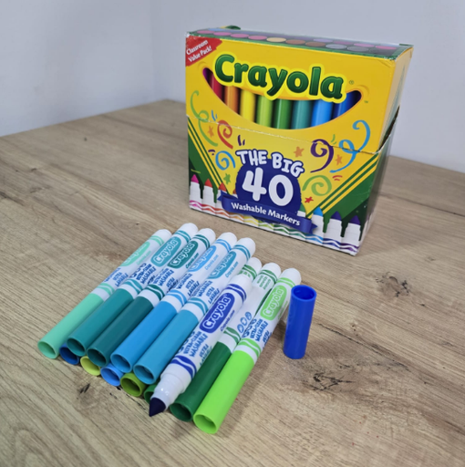 Marcadores Jumbo Punta Cónica x 40 Colores