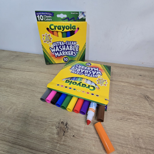 Marcadores Jumbo Punta Cónica x 10 Colores