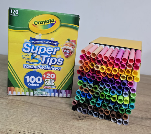 Marcadores Crayola Supertips x 120 Colores