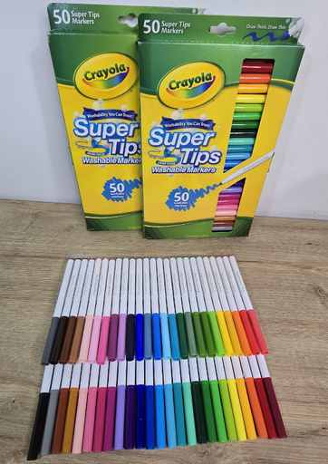 Marcadores Crayola Supertips x 50 Colores