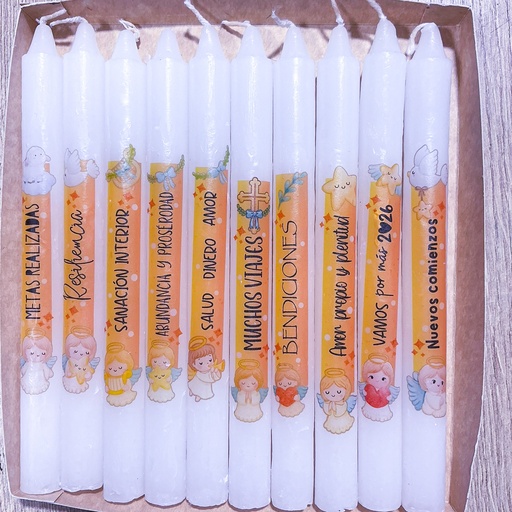 Angeles Amarillos Velas