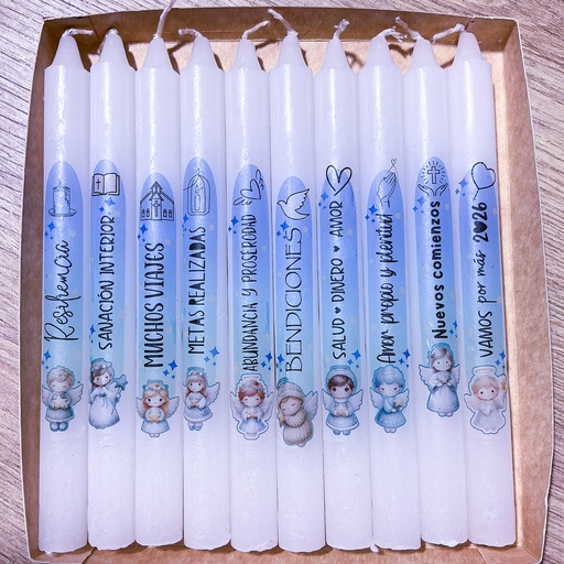 Angeles Azules Velas