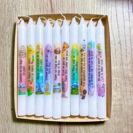 Viajando Por El Mundo Velas